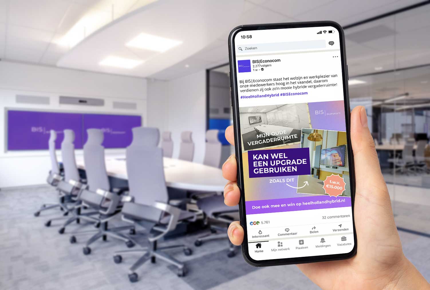 Heel Holland Hybrid | win gratis make-over van jouw vergaderruimte
