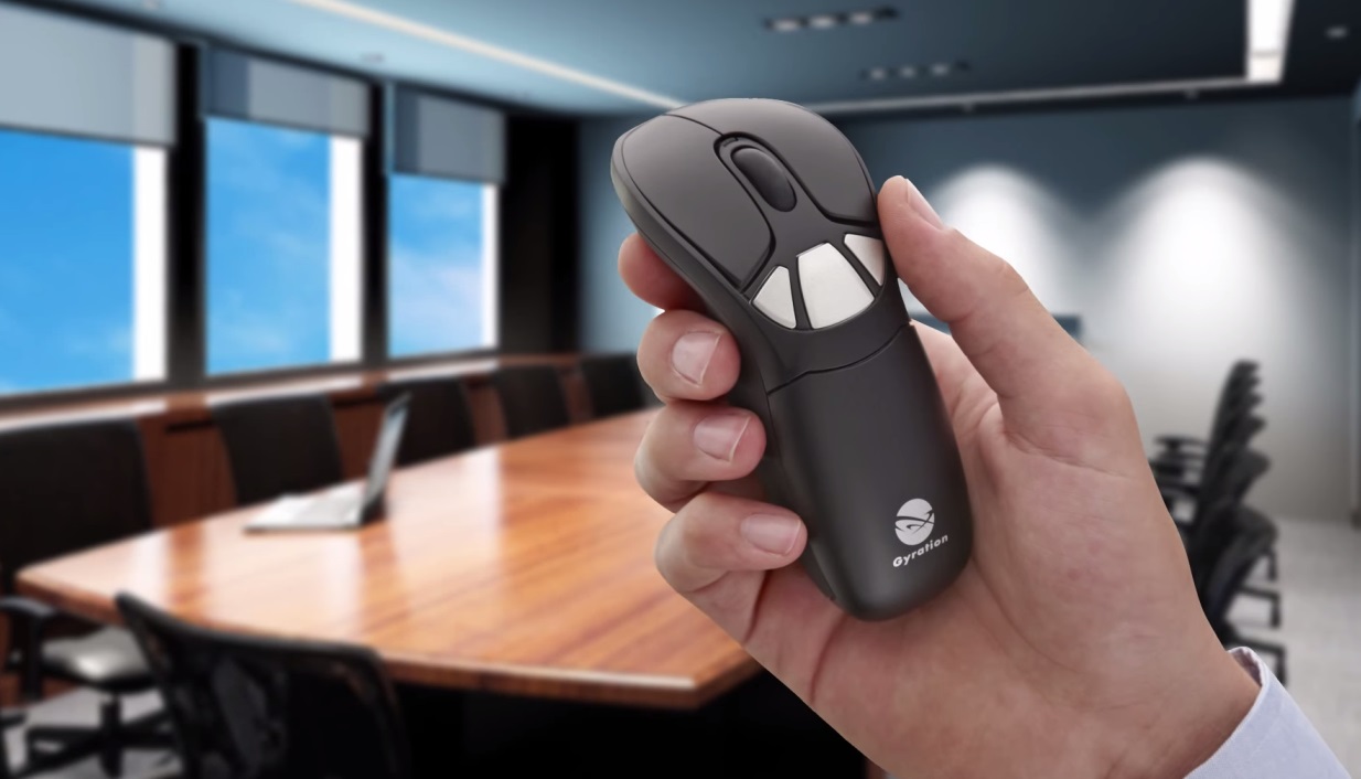 Maximale bewegingsvrijheid en interactie met de Gyration Air Mouse