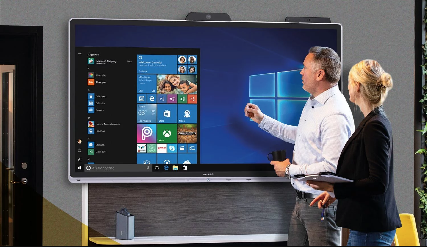 Sharp en Microsoft introduceren Windows Collaboration Display