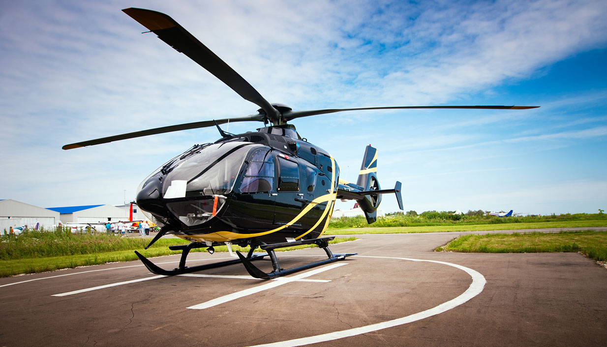 Gratis helikoptervlucht of ballonvaart slechts één Samsung display bij u vandaan