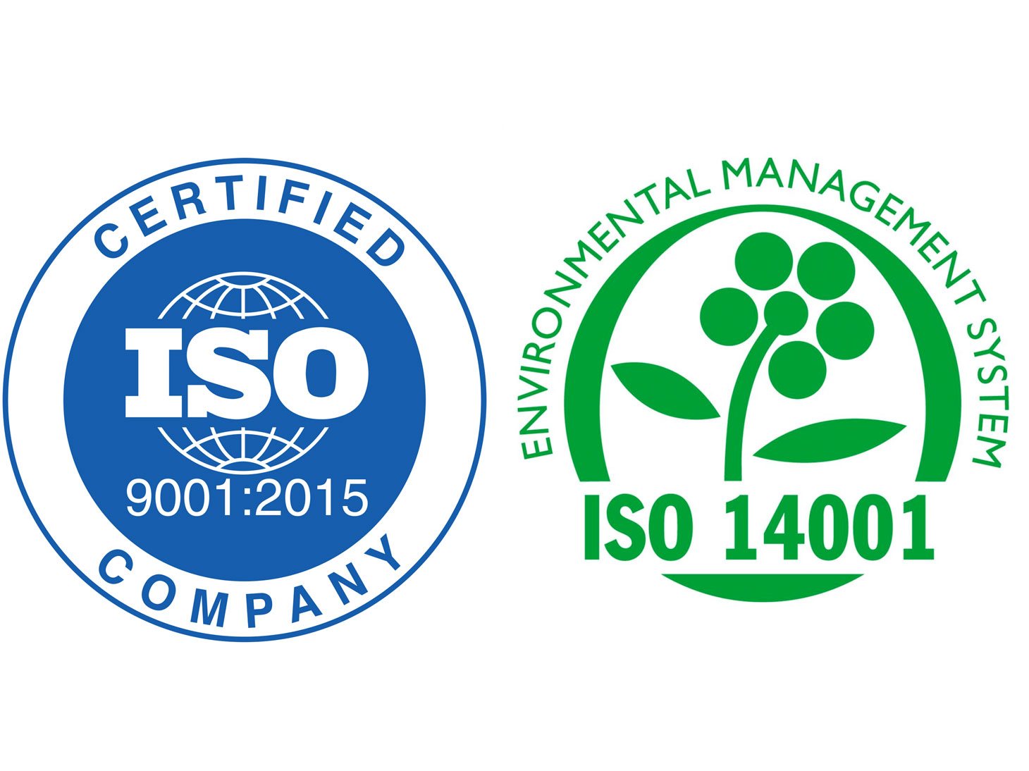 Behaald: ISO9001 en 14001 volgens de 2015-norm