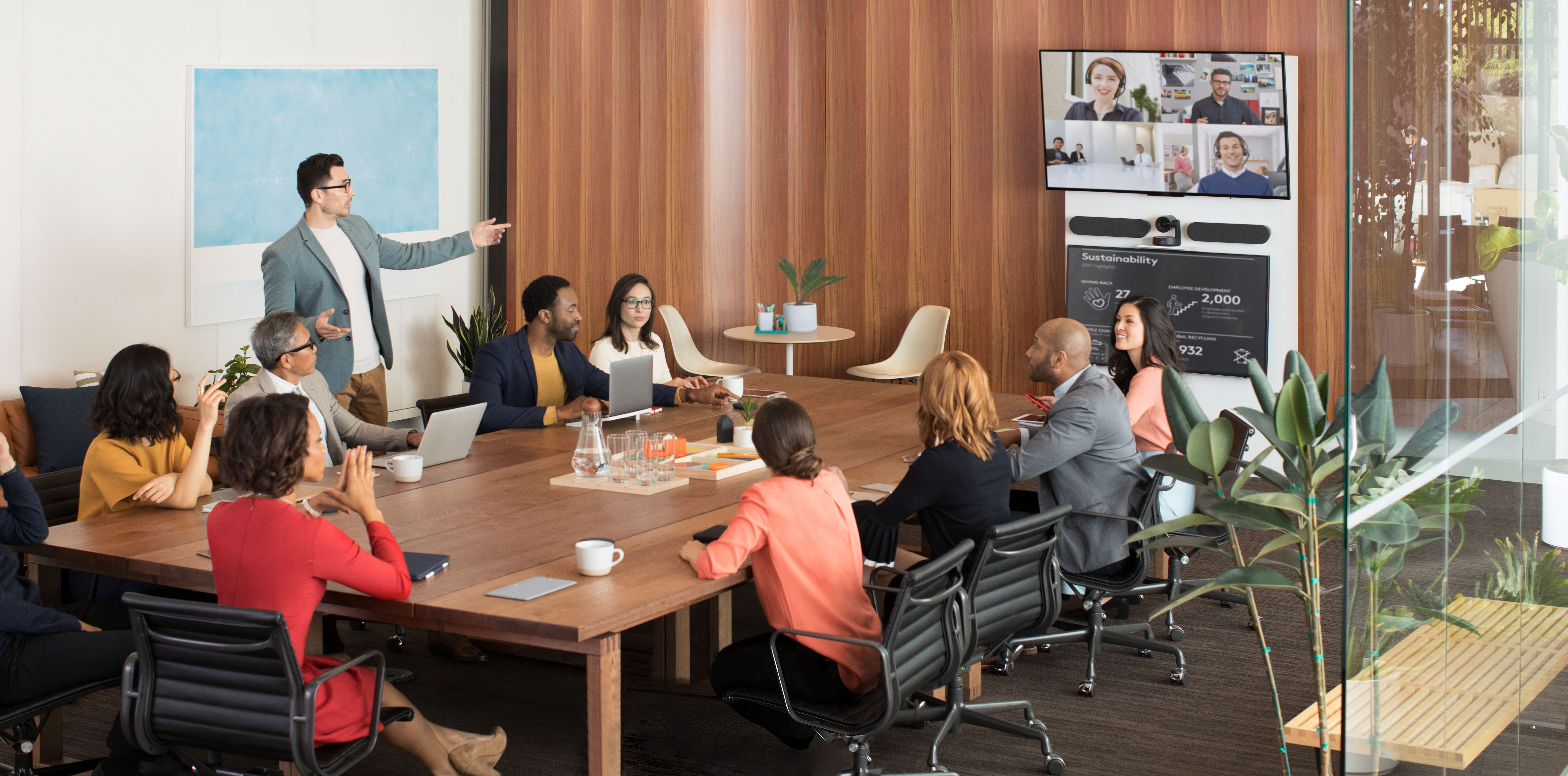 Logitech videotools voor Huddlerooms & Boardrooms
