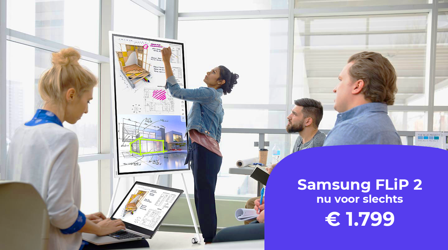 Goed de zomer in: forse korting op de Samsung FLiP 2 in onze webshop