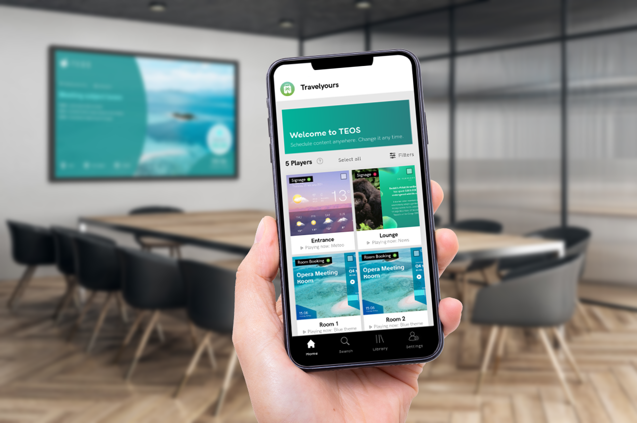 TEOS Lite: Plug-and-play Signage en Room booking voor het MKB