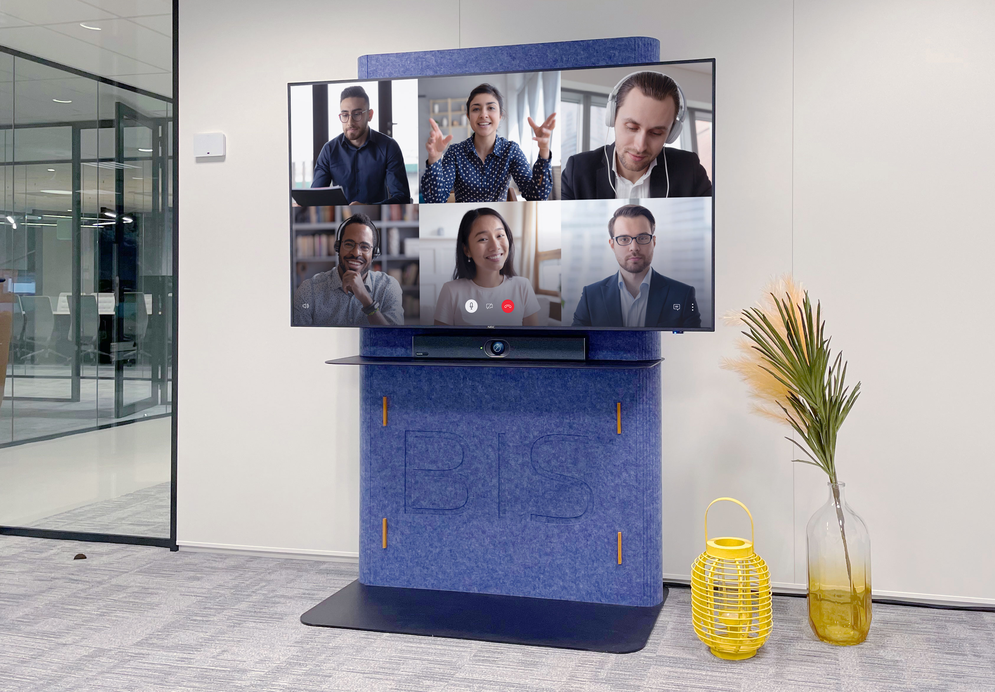 Duurzame vilt-uitvoering VisionWall Freestanding
